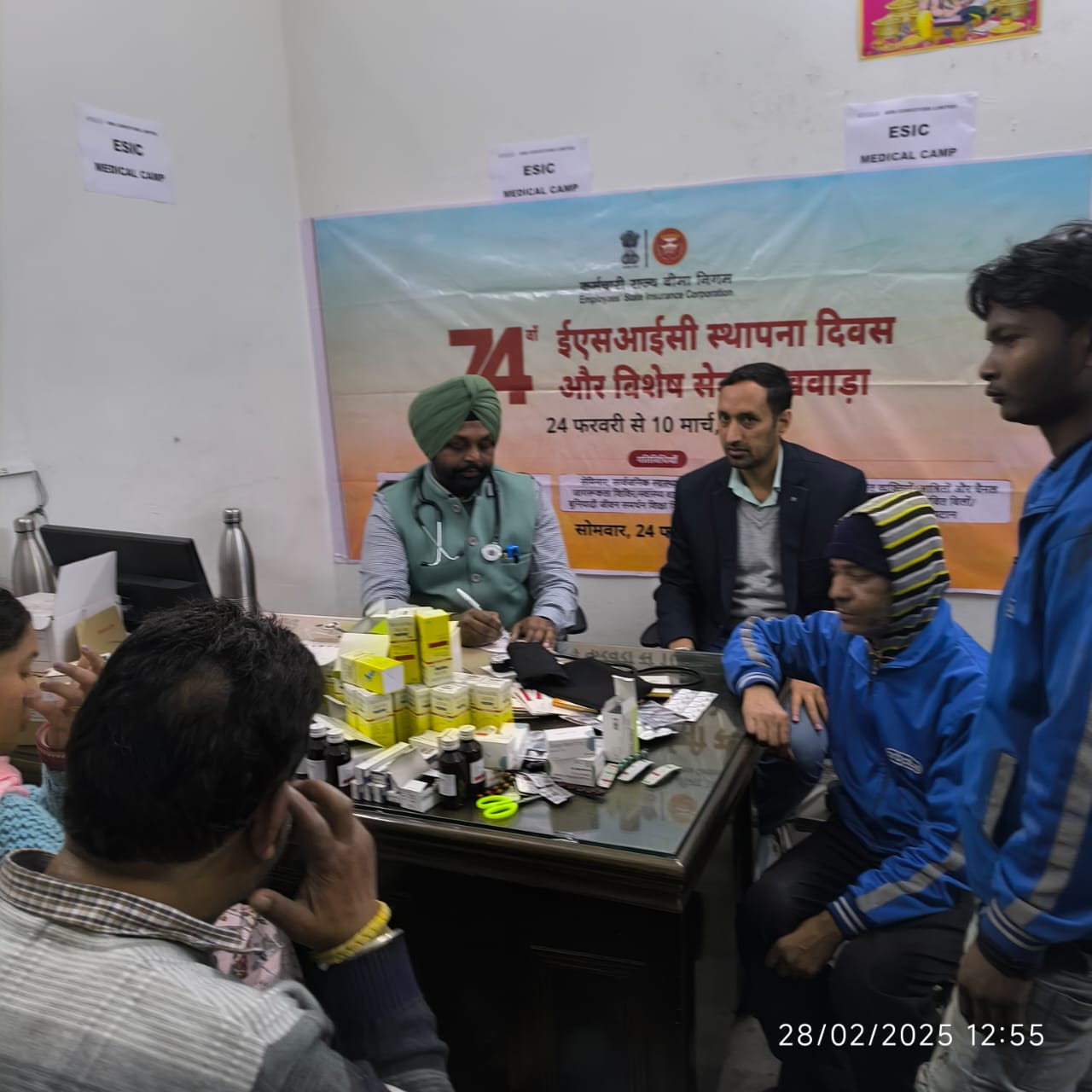 ESIC 74rd Fortnight Health Check Up Camps